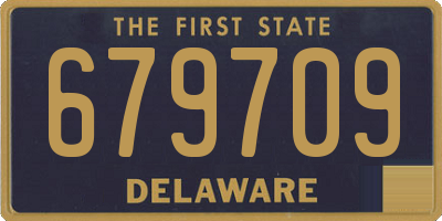 DE license plate 679709