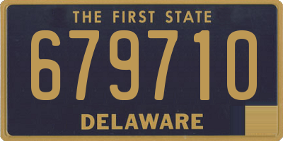 DE license plate 679710
