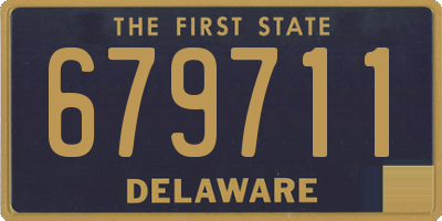 DE license plate 679711