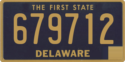DE license plate 679712
