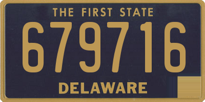 DE license plate 679716