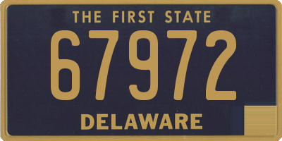 DE license plate 67972