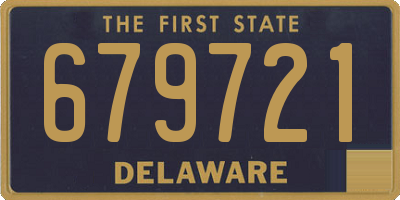 DE license plate 679721