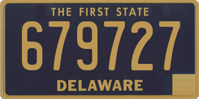 DE license plate 679727