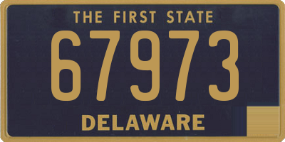 DE license plate 67973
