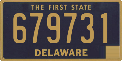 DE license plate 679731