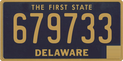 DE license plate 679733