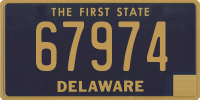 DE license plate 67974