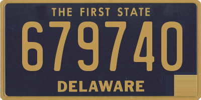 DE license plate 679740