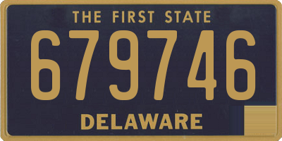 DE license plate 679746