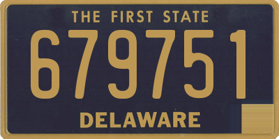 DE license plate 679751