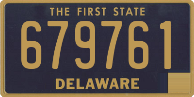 DE license plate 679761