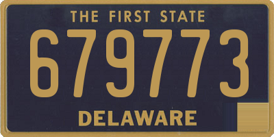 DE license plate 679773