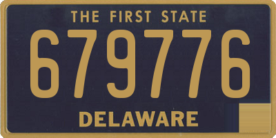 DE license plate 679776