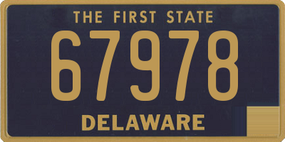 DE license plate 67978