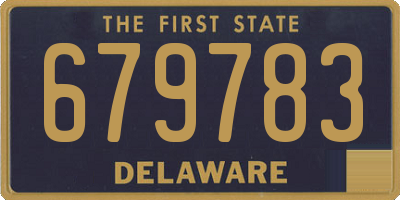 DE license plate 679783