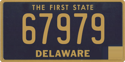 DE license plate 67979