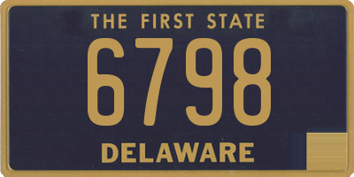 DE license plate 6798