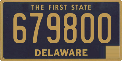DE license plate 679800