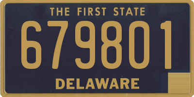 DE license plate 679801