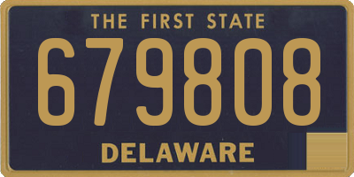 DE license plate 679808