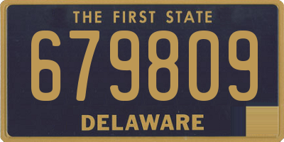DE license plate 679809