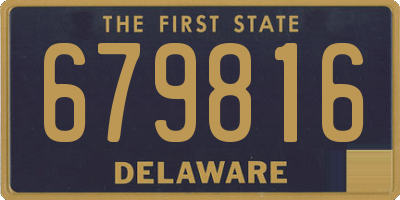 DE license plate 679816