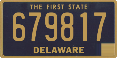 DE license plate 679817