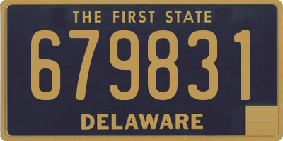 DE license plate 679831