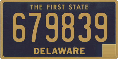 DE license plate 679839