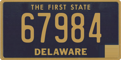 DE license plate 67984
