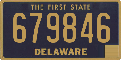 DE license plate 679846