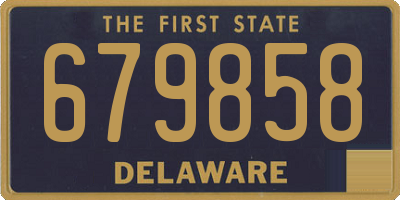 DE license plate 679858