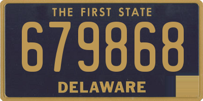 DE license plate 679868