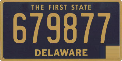 DE license plate 679877