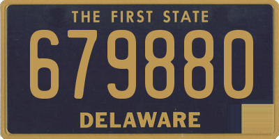 DE license plate 679880