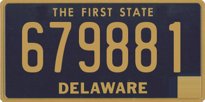 DE license plate 679881