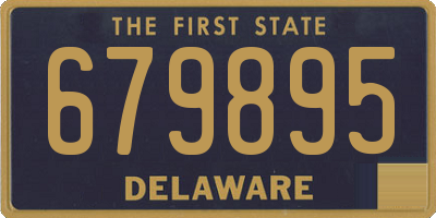 DE license plate 679895