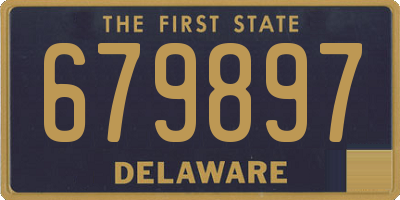 DE license plate 679897