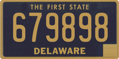 DE license plate 679898