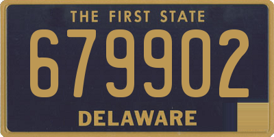 DE license plate 679902
