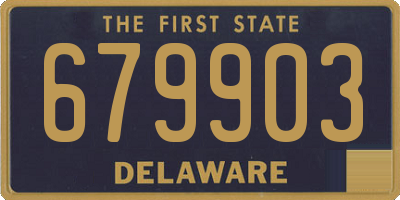 DE license plate 679903