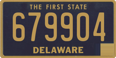 DE license plate 679904