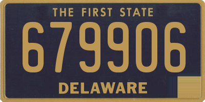 DE license plate 679906