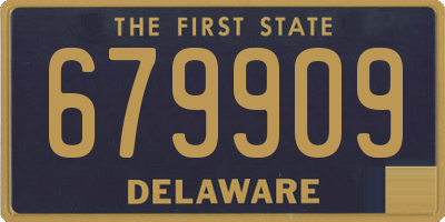 DE license plate 679909