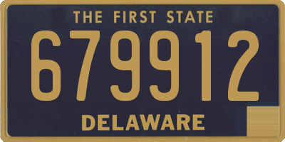 DE license plate 679912