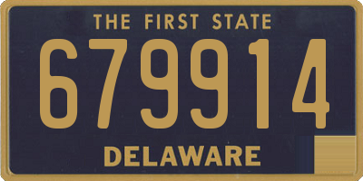 DE license plate 679914