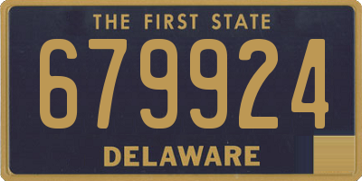 DE license plate 679924