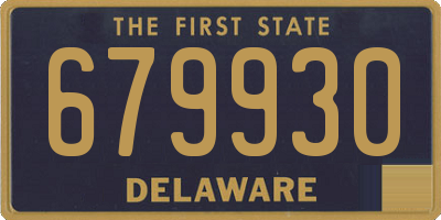 DE license plate 679930