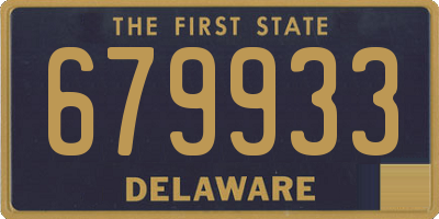 DE license plate 679933